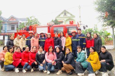 CB, GV, NV Trường MN Ba Sao tham gia lớp tập huấn công tác PCCC và CNCH. Năm học 2025 – 2026